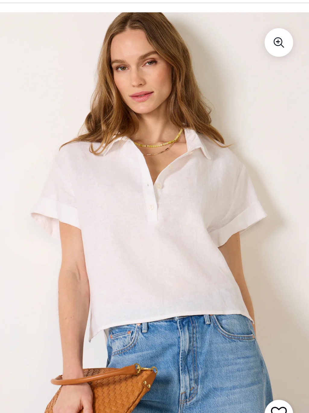 Perfectwhitetee Tabitha White Linen Button-Up Shirt